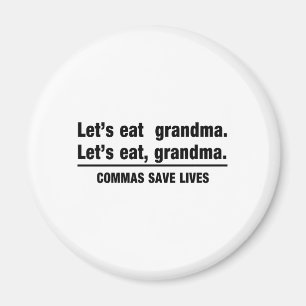 Commas Save Grandmas Magnet