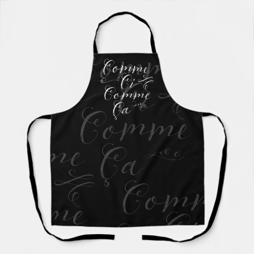 Comme Ci Comme Ca Funny French Apron
