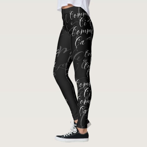 Comme Ci Comme Ca Funny French Leggings