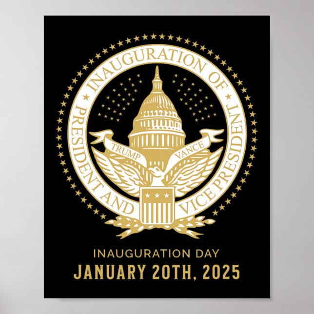 Commemorate 60th Presidential Inauguration Preside Poster (Front)