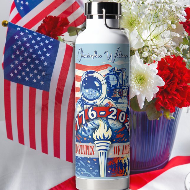 Commemorative 1776-2026 USA Personalized Water Bottle (Creator Uploaded)