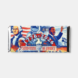 Commemorative 1776-2026 USA Semiquincentennial Hershey Bar Favors