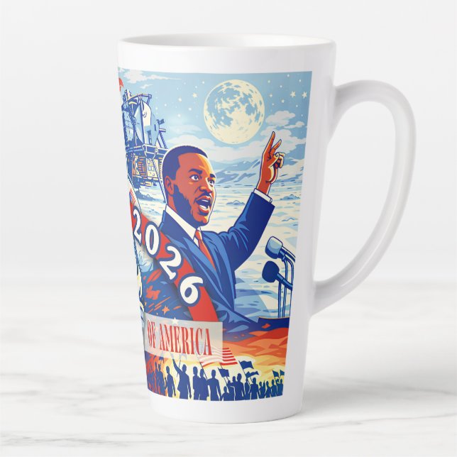 Commemorative 1776-2026 USA Semiquincentennial Latte Mug (Right)