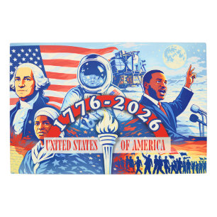 Commemorative 1776-2026 USA Semiquincentennial Metal Print