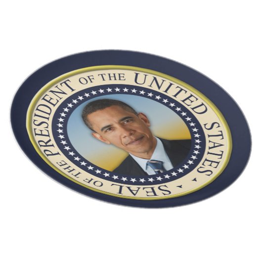 Commemorative 45th President Barack Obama Dinner Plate (Right Side)