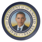Commemorative 45th President Barack Obama Dinner Plate (Front)