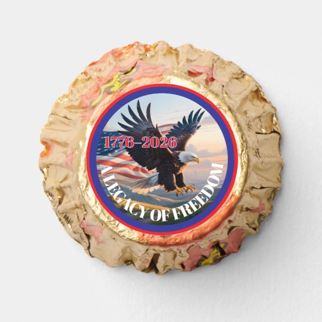 Commemorative America 250th Anniversary Bald Eagle Reese's Peanut Butter Cups (Front)