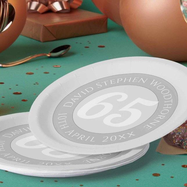 Commemorative Birthday Celebration Personalised Paper Plates (Creator Uploaded)
