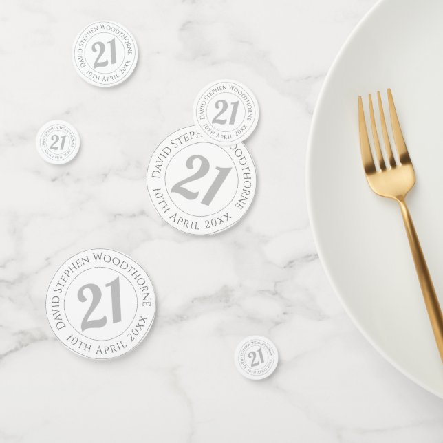 Commemorative Birthday Celebration Personalized Confetti (Group)