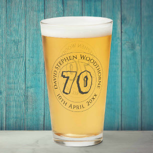 Commemorative Birthday Celebration Personalized Glass