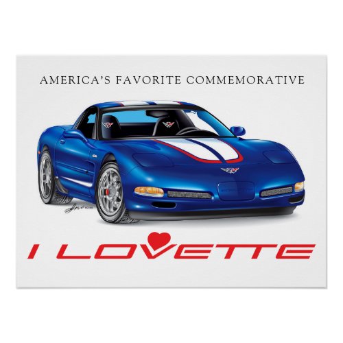 Commemorative Car Art Poster