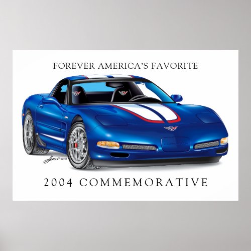 Commemorative Car Art Poster