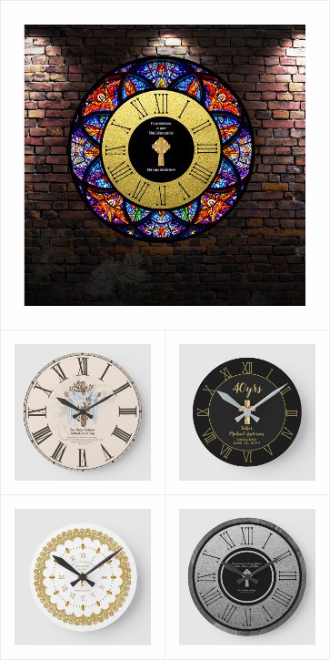 Commemorative Clocks for Priests