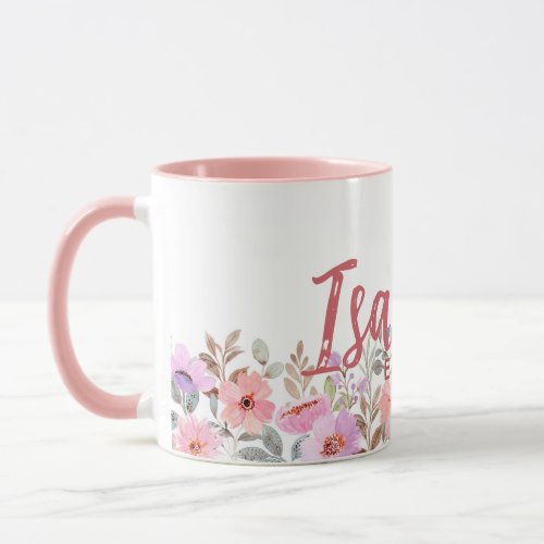 Commemorative floral mug