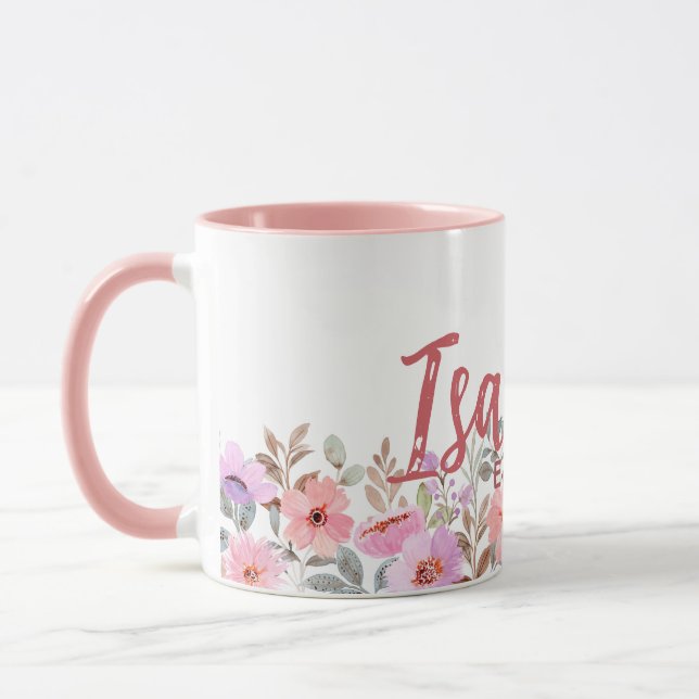 Commemorative floral mug (Left)