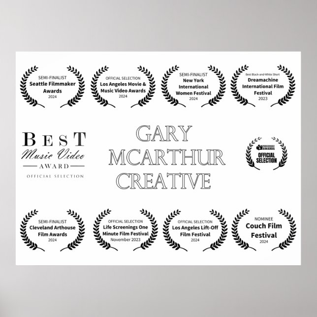 Commemorative Laurels  Poster (Front)