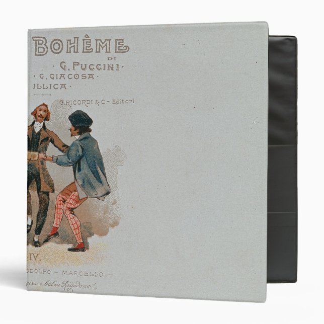 Commemorative Postcard of the opera 'La Binder (Front/Inside)