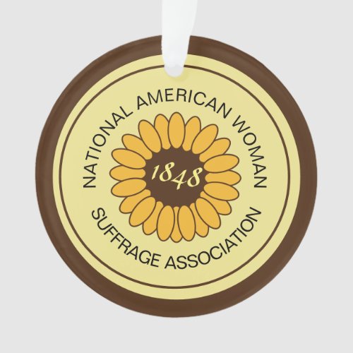 commemorative suffrage sunflower pin NAWSA Ornament