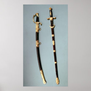 Commemorative sword given by Napoleon Bonaparte Poster