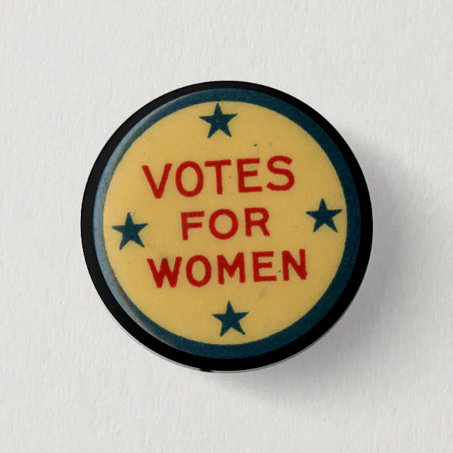 commemorative votes for women suffrage button | Zazzle