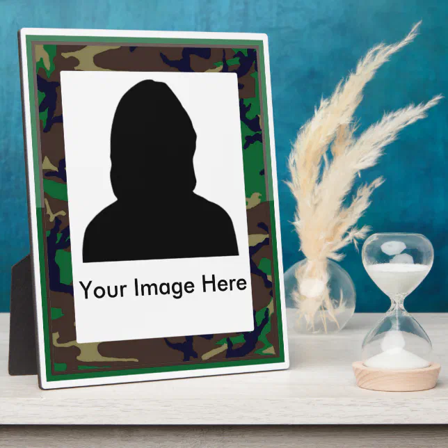 Commemorative Woodland Camo Military Plaque Zazzle commemorative-woodland-camo-military-plaque-zazzle