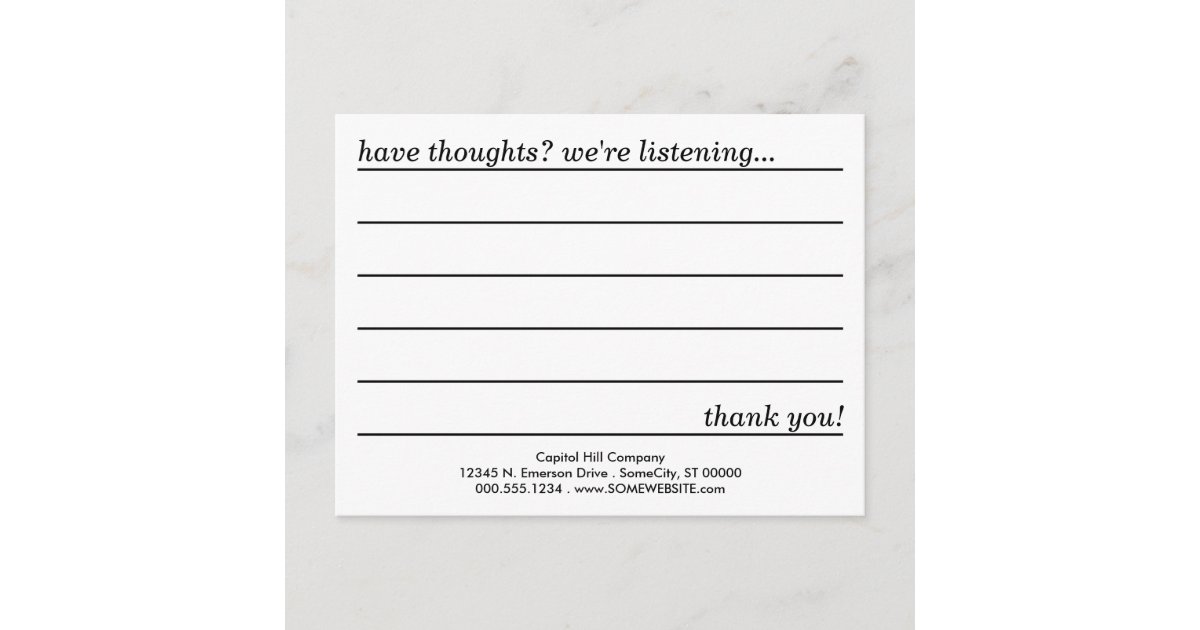 comment card | Zazzle