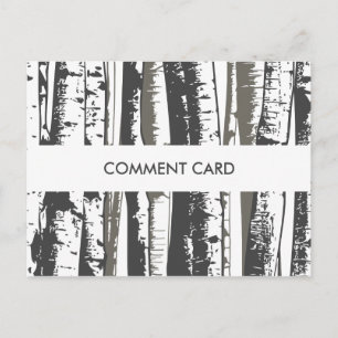 comment card aspen trees