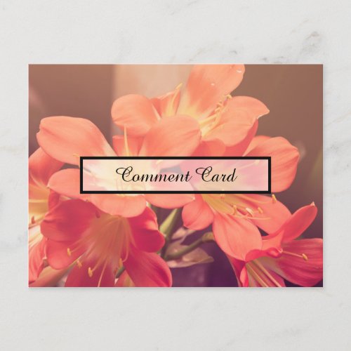 comment card beautiful flowers