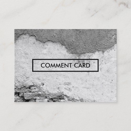 comment card city wall