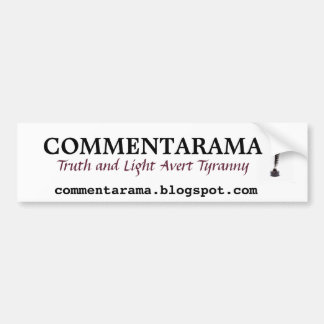 Commentarama Bumper Sticker