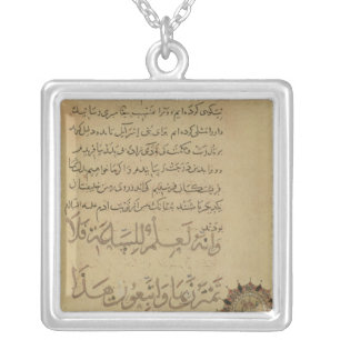 Commentary on the Koran Khurasan Silver Plated Necklace