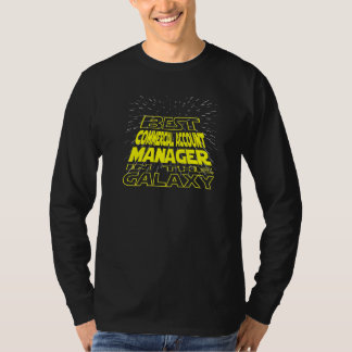Commercial Account Manager Cool Galaxy Job T-Shirt