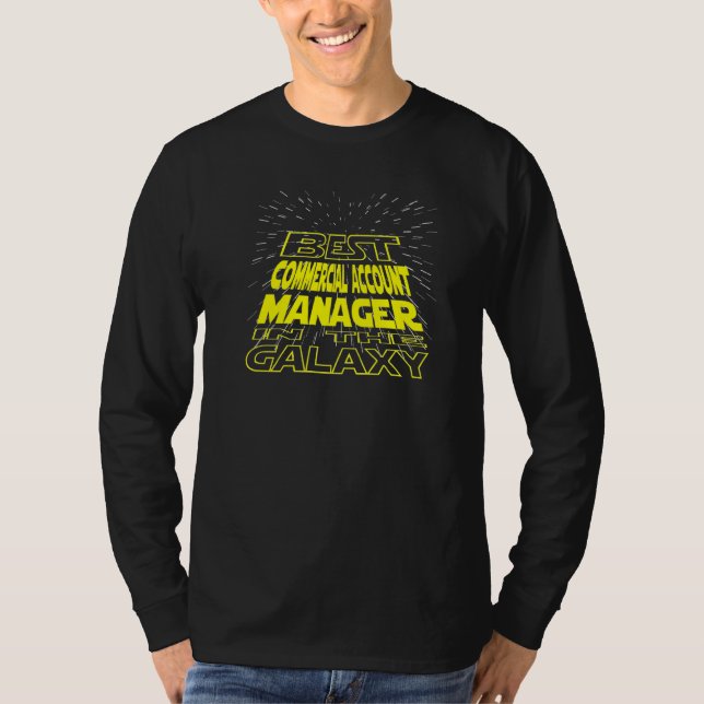 Commercial Account Manager  Cool Galaxy Job T-Shirt (Front)