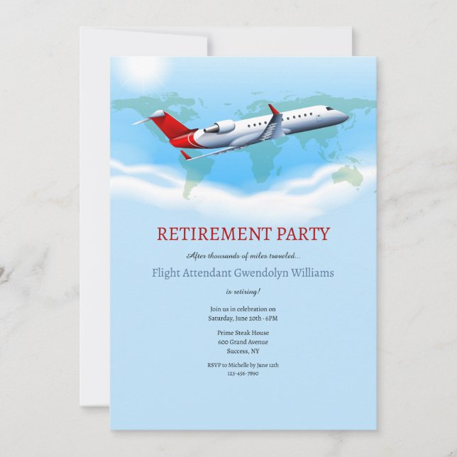 Commercial Airline Invitation (Front)