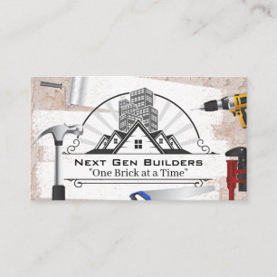 Commercial Buildings General Contractors Business Card