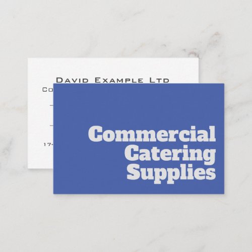 Commercial Catering Supplies Business Card