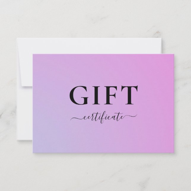 commercial certificate | (Front)