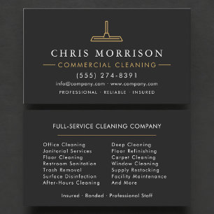 Commercial Cleaning Business Card