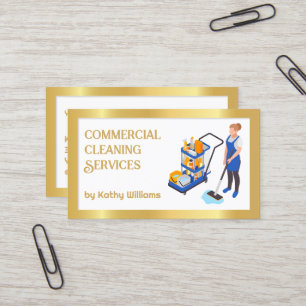 Commercial Cleaning Business Card