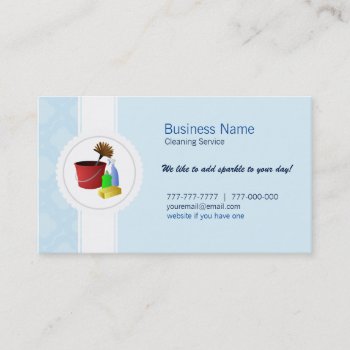 Commercial Cleaning Business Cards by MsRenny at Zazzle