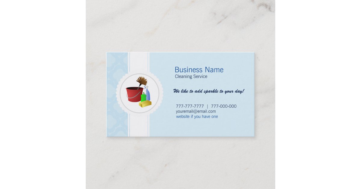 Commercial Cleaning Business Cards Zazzle