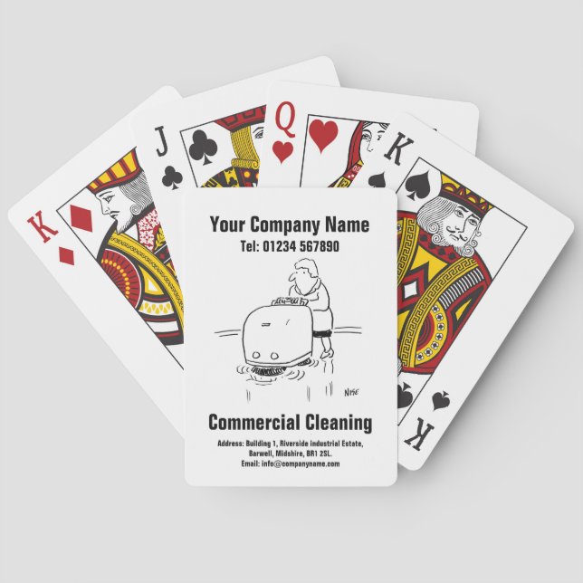 Commercial Cleaning Playing Cards (Back)