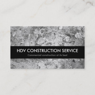 Commercial Construction Services Business Card
