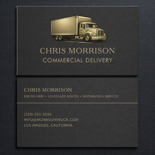 Commercial Delivery Services Professional Business Card