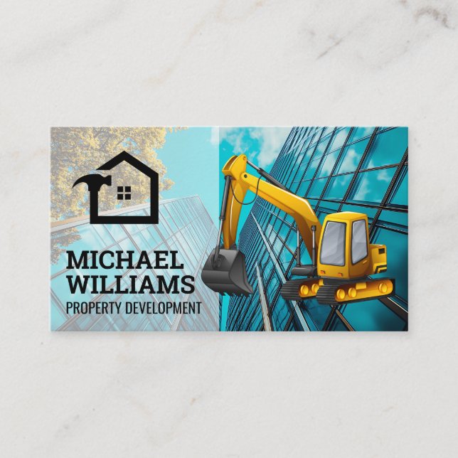 Commercial Developer | Construction | Real Estate Business Card (Front)