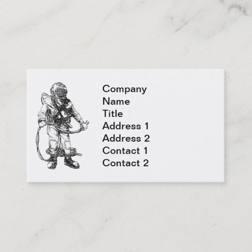 Commercial Diver Business Card