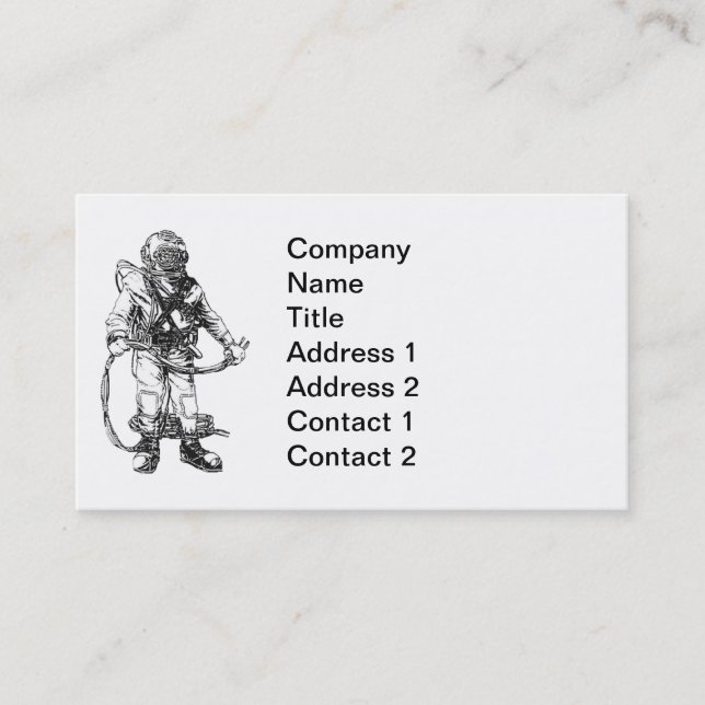 Commercial Diver Business Card (Front)