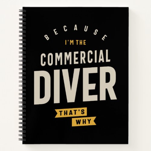 Commercial Diver Job Title Profession Notebook