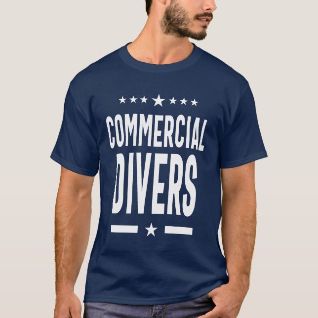 Commercial Divers Job Title Gift T-Shirt (Front)
