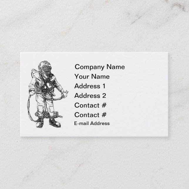 Commercial Diving Business Card (Front)